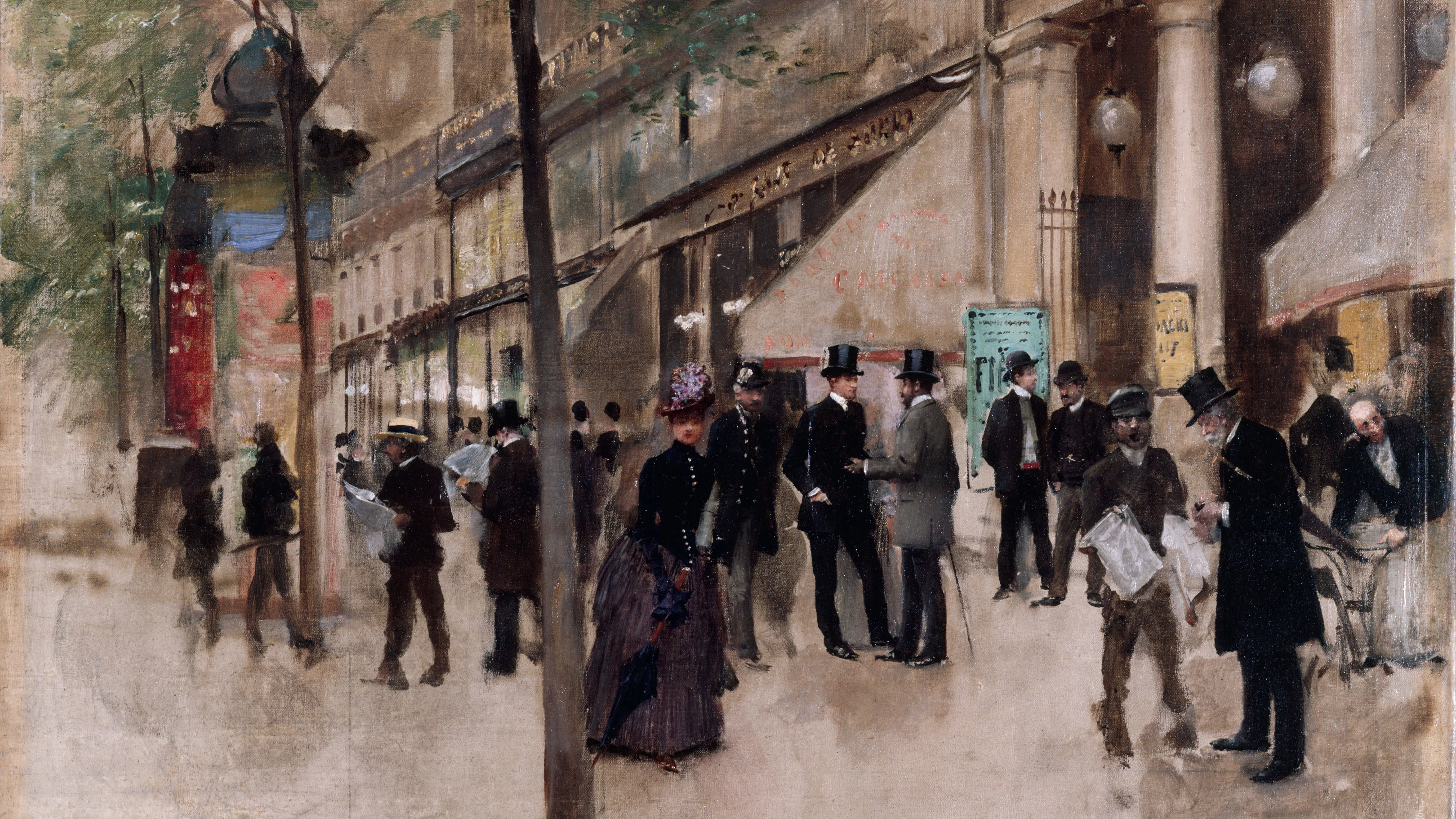 モンマルトル通りにあるヴァリエテ劇場。今日の演目はなんだろう?